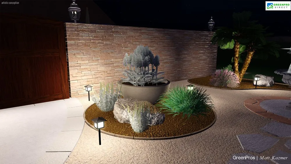Custom yard maintenance with custom design across Santa Clarita, CA - GreenPro Direct