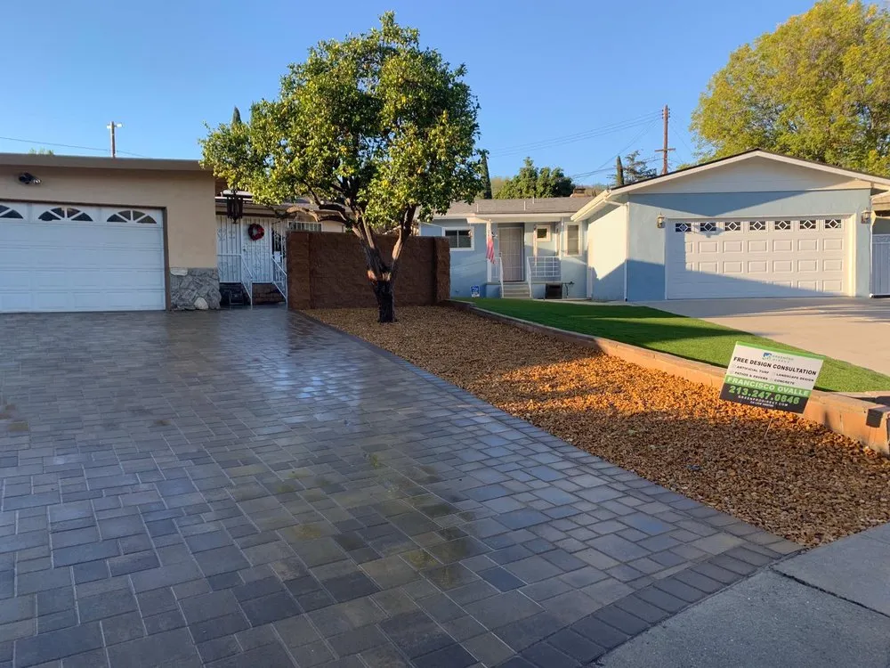 Custom landscape installation for residential properties in Santa Clarita, CA by GreenPro Direct