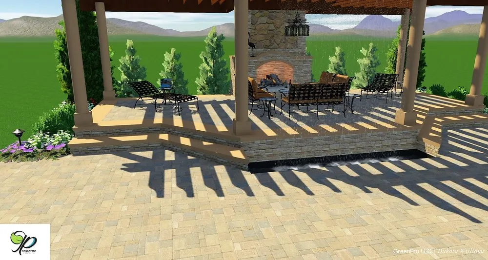 Custom outdoor landscaping for year-round maintenance in Jenks, OK by GreenPro
