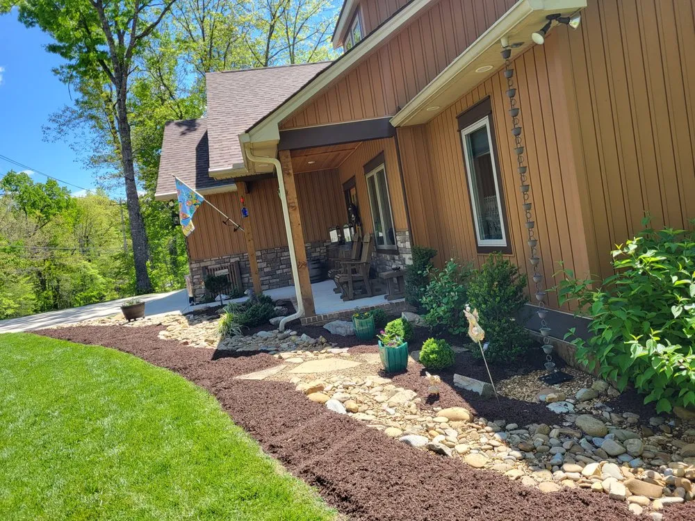 Affordable garden landscaping for outdoor upgrades in Crossville, TN by Greens Excavating and Landscaping Services
