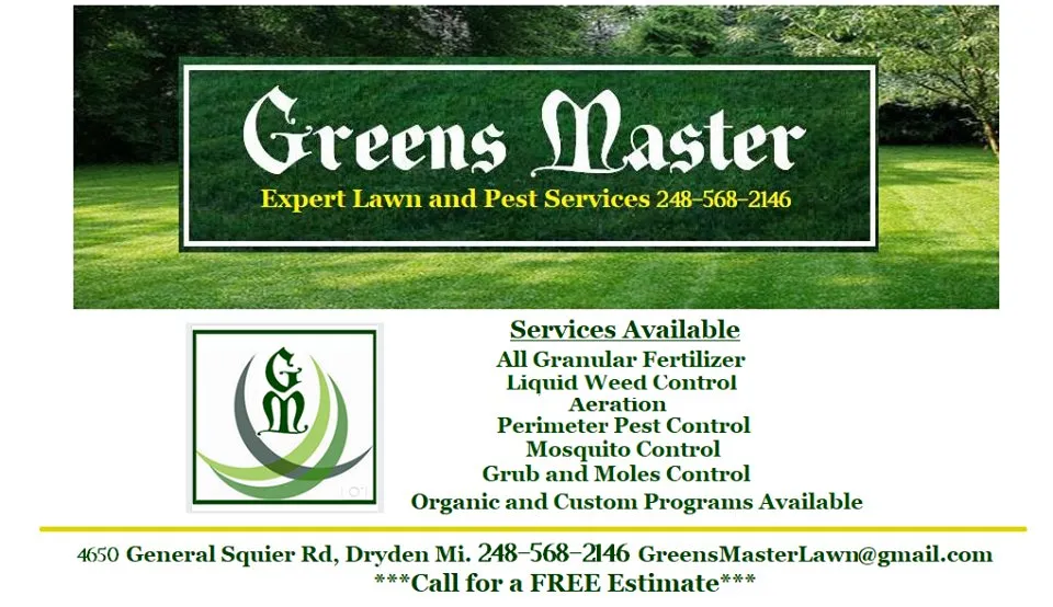 Trusted residential landscaping for homes in Dryden, MI by Greens Master Lawn and Pest Control