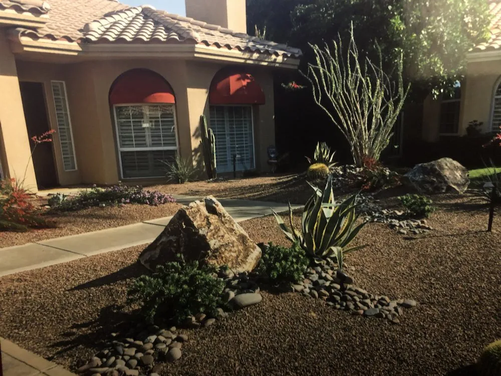 Custom yard maintenance with custom design across Cathedral City, CA - Greenscape Landscape