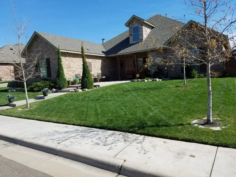 Top-rated lawn care service for homes in Amarillo, TX by Greenscapes