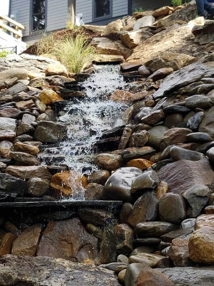 Local outdoor landscaping for residential properties in Asheville, NC by Greenscapes Landscaping & Retaining Walls