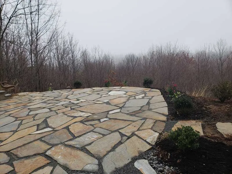 Professional lawn mowing service for residential properties across Asheville, NC - Greenscapes Landscaping & Retaining Walls