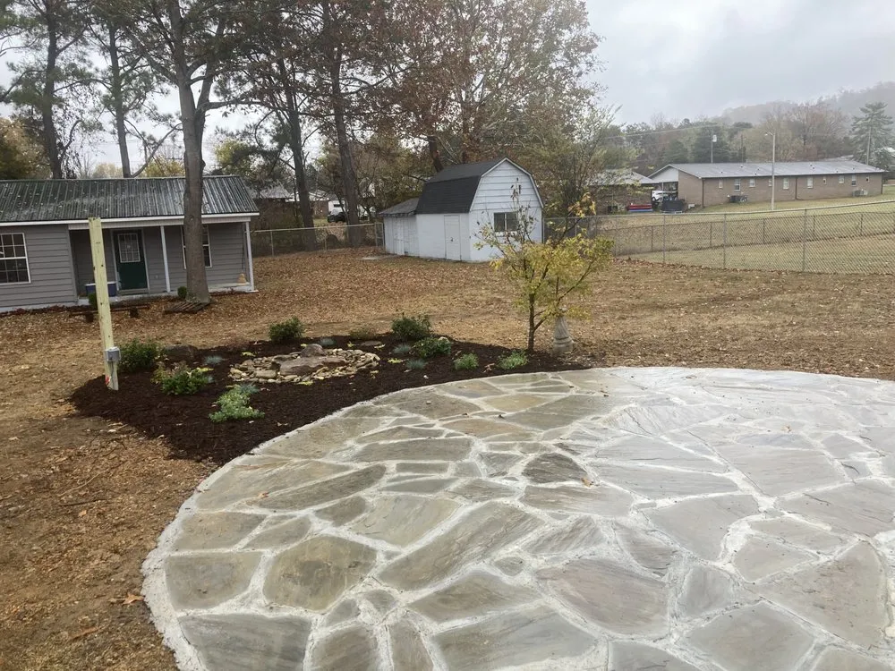 Professional landscape installation in Knoxville, TN by GreenScapes Landscaping Design and Installation