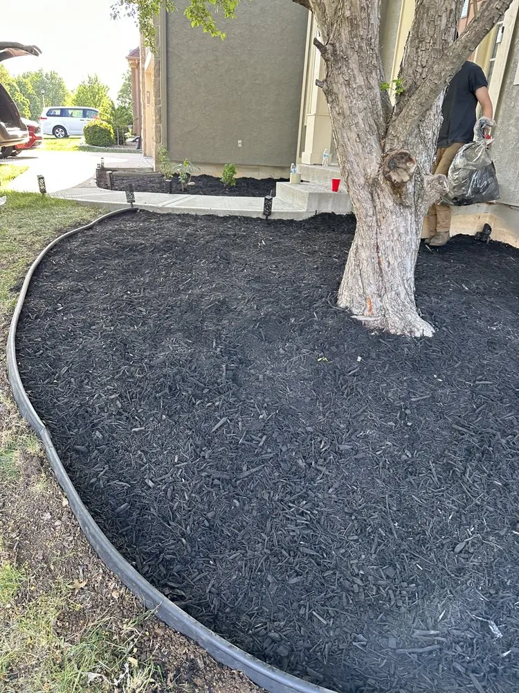 Custom garden landscaping for beautiful yards in Basehor, KS by Greenscapes Solutions