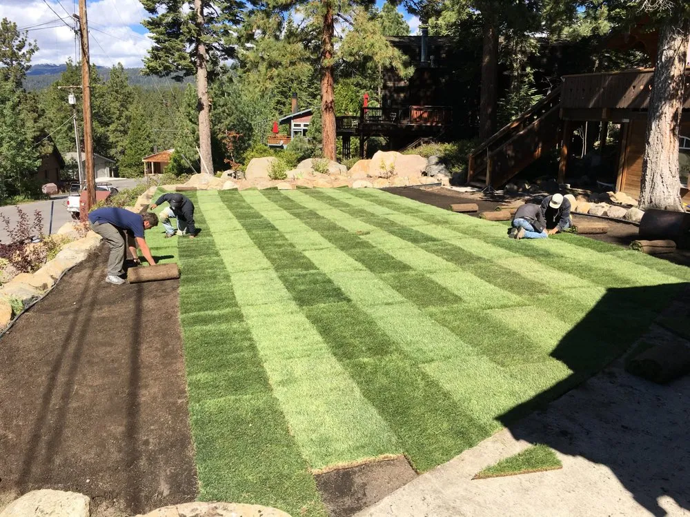 Local lawn mowing service for beautiful yards across Tahoe City, CA - Greenscapes