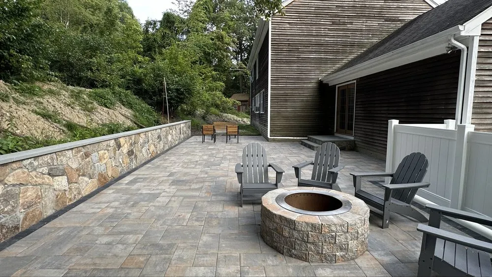 Custom landscaping services for year-round maintenance across Bethel, CT - Greenscaping & Masonry