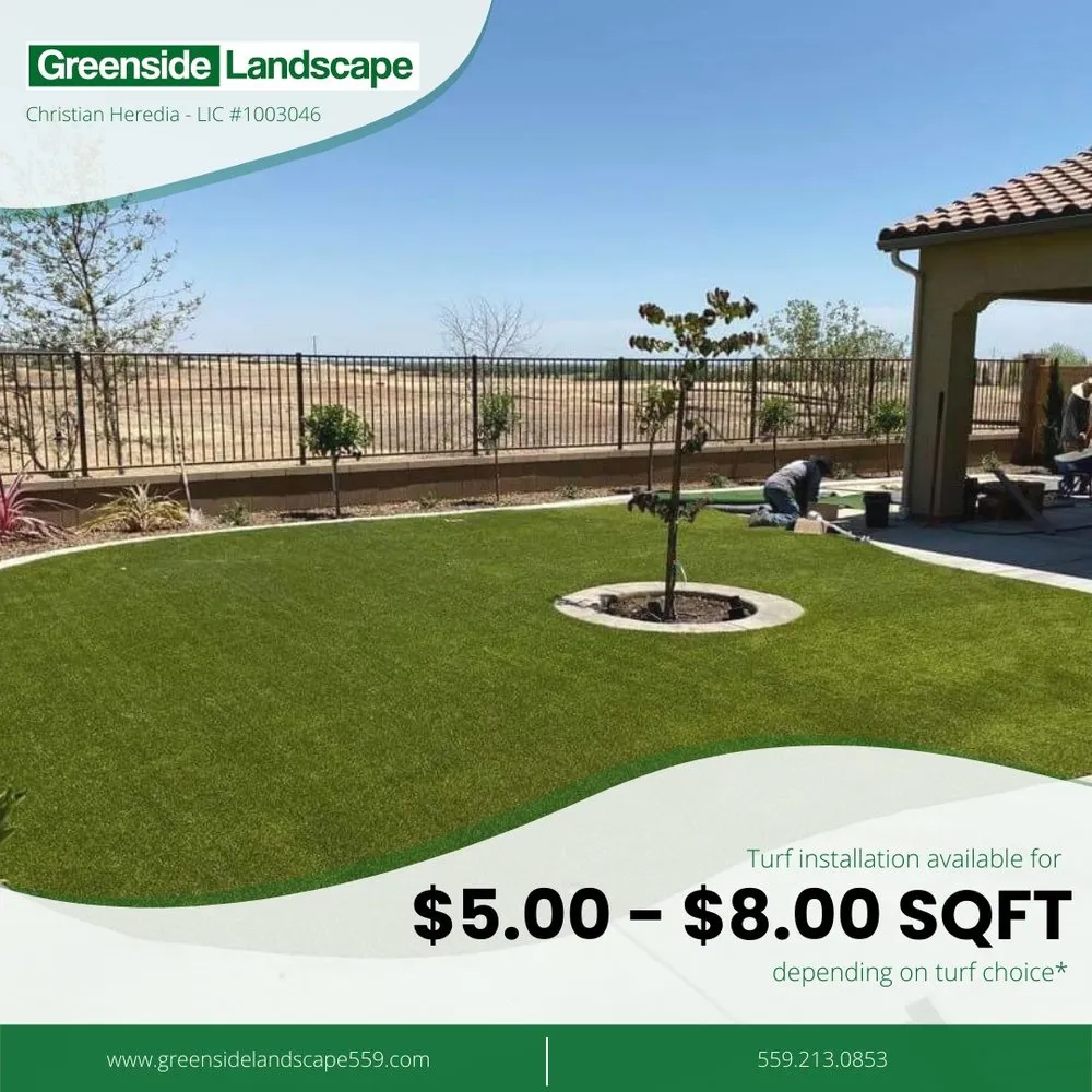 Local landscape design for beautiful yards in Fresno, CA by Greenside Landscape