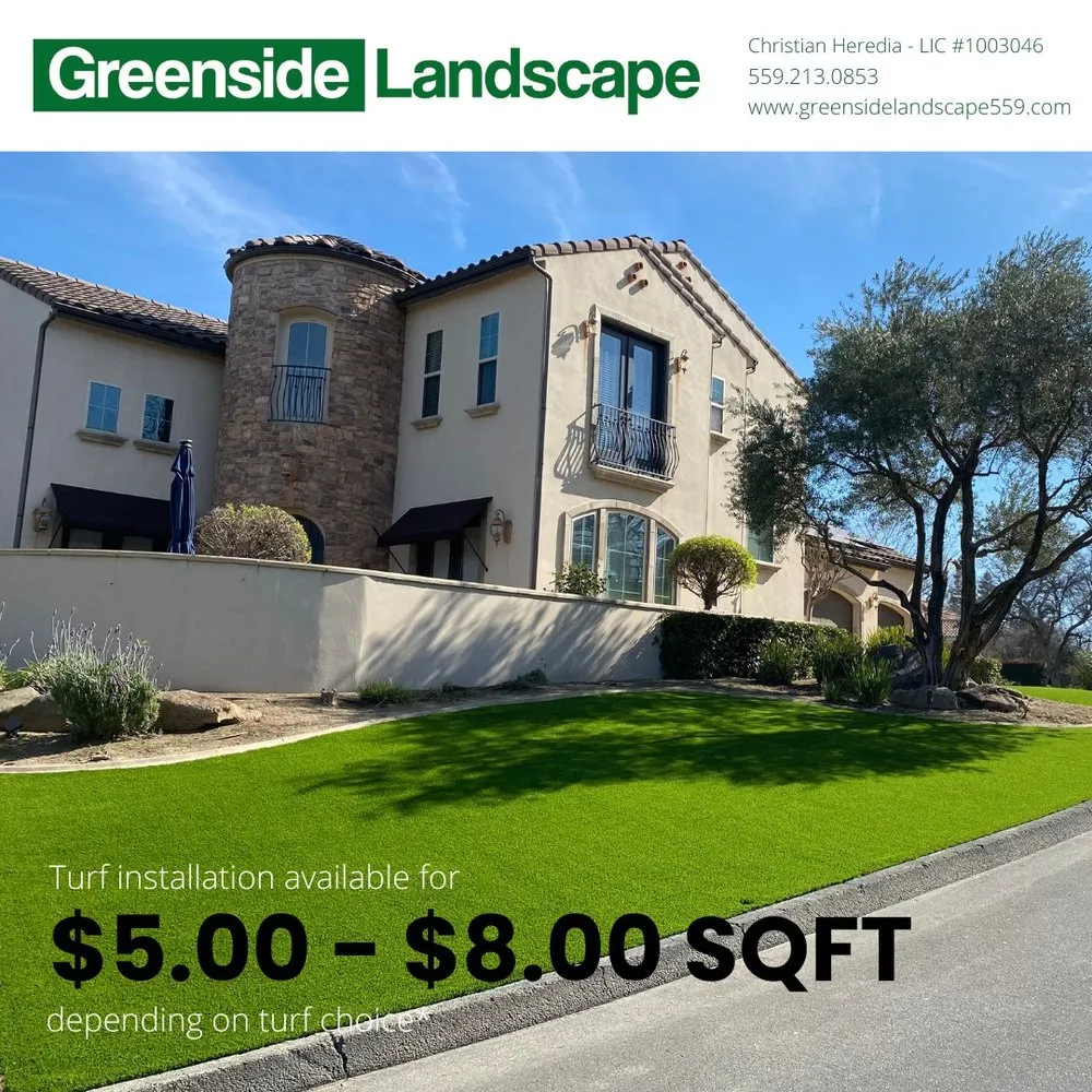 Professional yard cleanup service for residential properties in Fresno, CA by Greenside Landscape