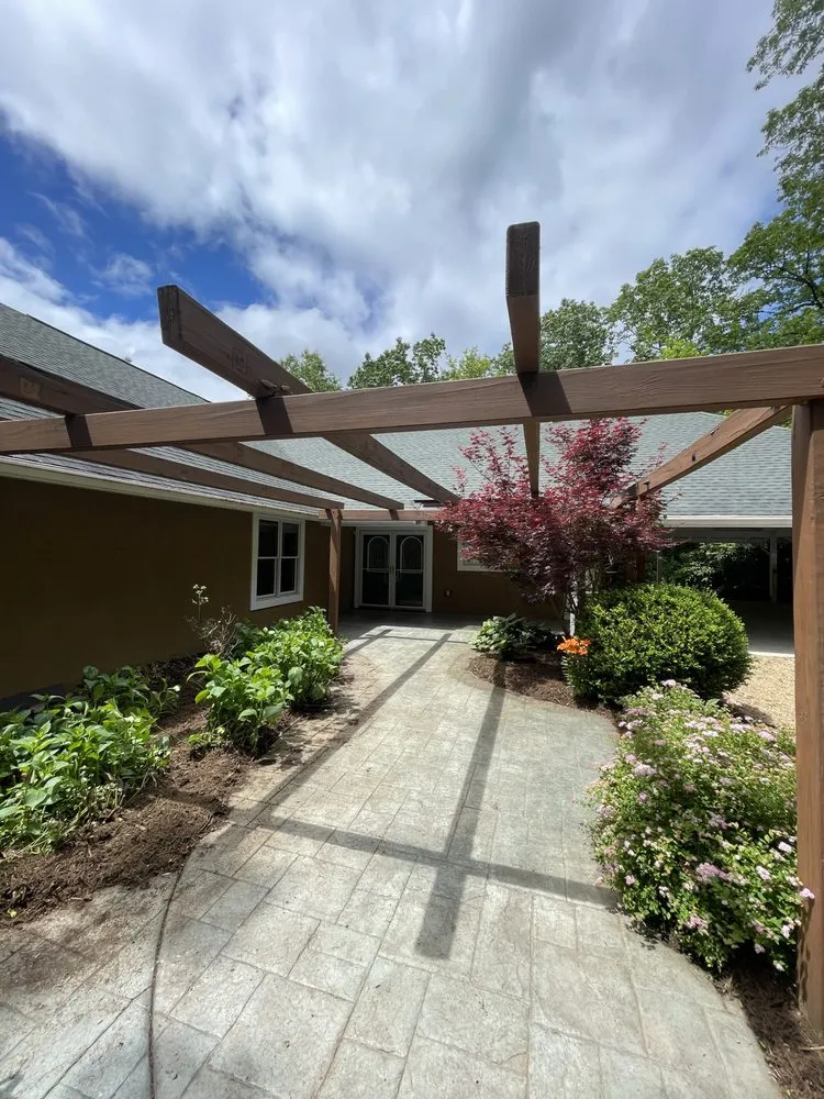 Custom residential landscaping in Black Mountain, NC by Greenspan Landscaping