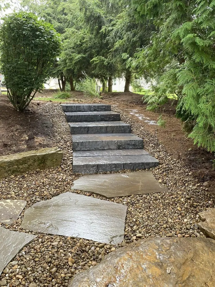 Professional garden landscaping with custom design in Bellefonte, PA by GreenStar Landscaping