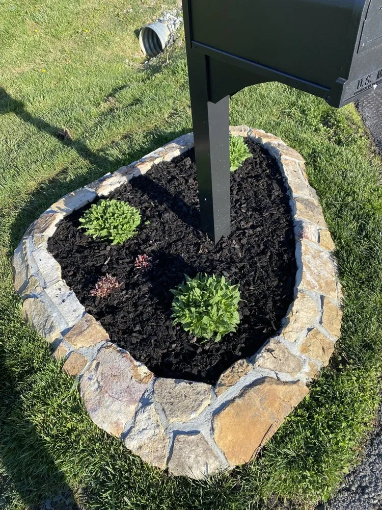 Professional landscape installation in Lovettsville, VA by Greenstone Landscaping