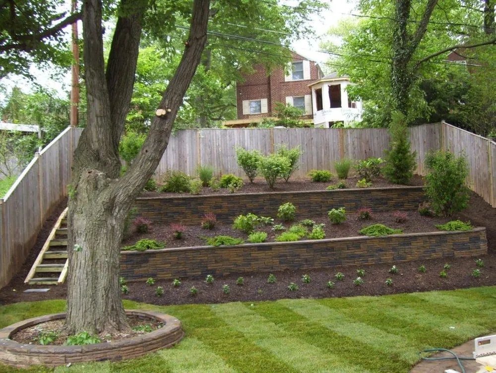 Custom landscape installation in Silver Spring, MD - GreenSweep LLC