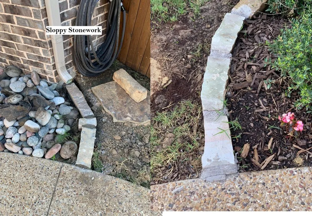 Affordable yard cleanup service with custom design in Richardson, TX by Greentex Landscaping