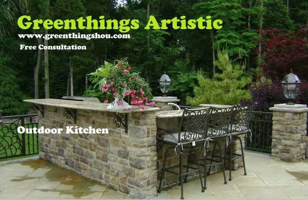 Professional outdoor landscaping in Houston, TX - Greenthings Artistic Landscape & Design