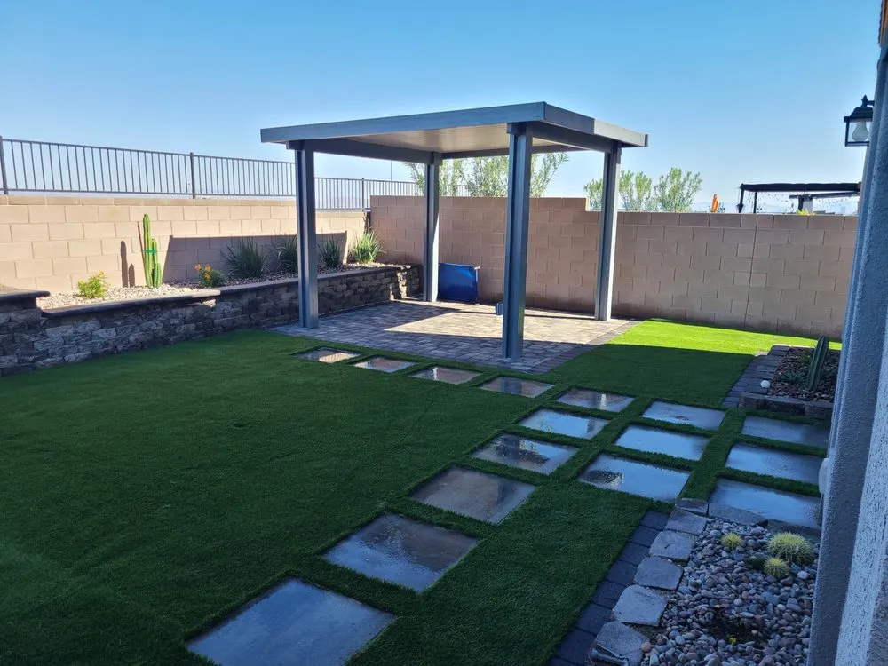 Top-rated yard maintenance with custom design in Las Vegas, NV by GreenView Landscape