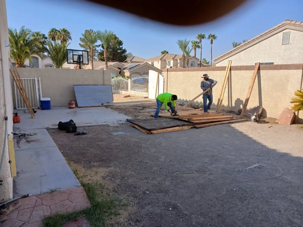 Local yard cleanup service with custom design in Las Vegas, NV by GreenView Landscape