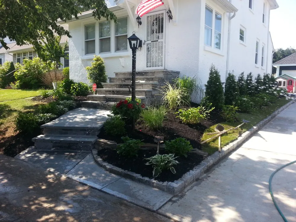Professional landscape design for homes in Oceanside, NY by Greenway Landscaping & Masonry