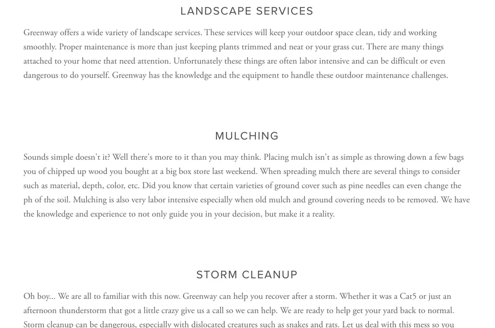 Trusted outdoor landscaping experts serving Daytona Beach, FL - Greenway Lawn and Landscape Design