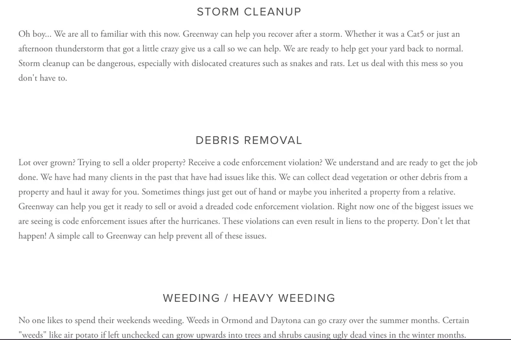 Local garden landscaping in Daytona Beach, FL - Greenway Lawn and Landscape Design