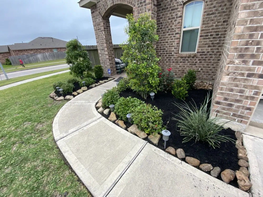 Affordable residential landscaping for beautiful yards in Katy, TX by Greenwood Irrigation & Lawn Care