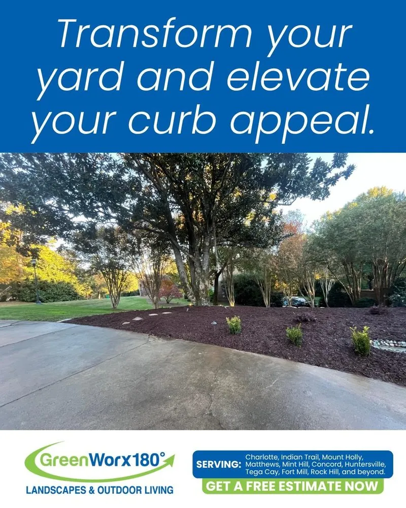 Custom landscape installation in Charlotte, NC by GreenWorx180