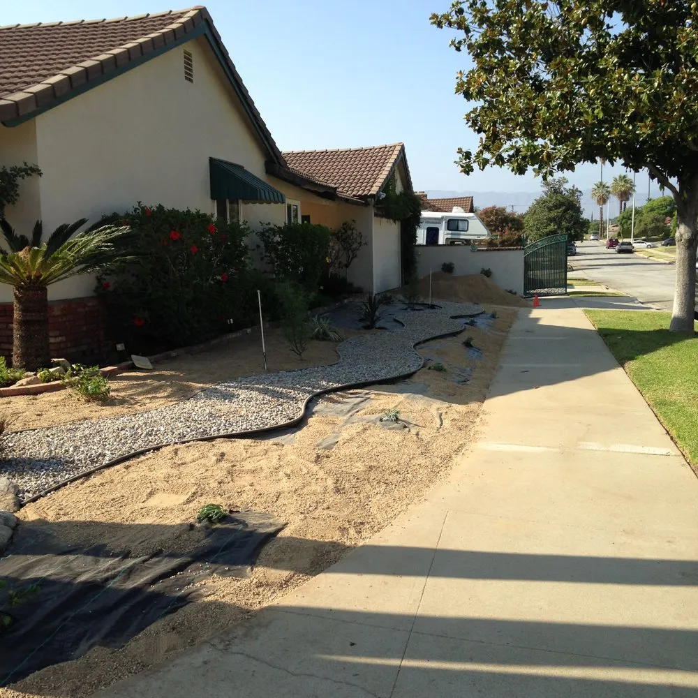 Custom landscape installation in Moreno Valley, CA by GreenZcape