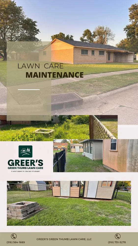 Reliable landscaping services experts serving Shreveport, LA - Greer’s Green Thumb Lawn Care