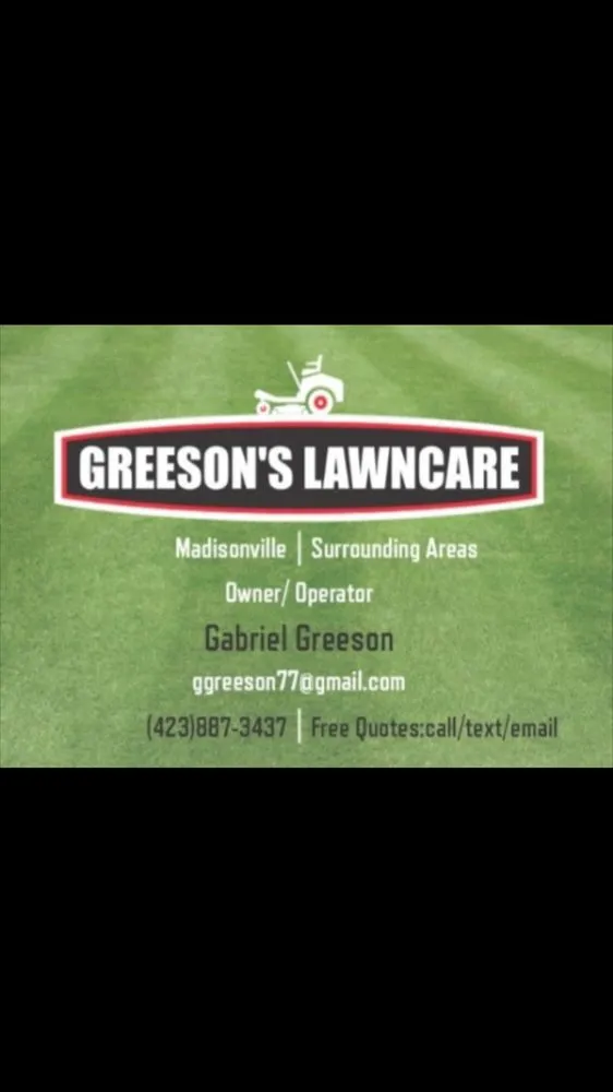 Expert yard maintenance in Madisonville, TN by Greesons lawn care