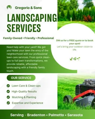 Gregorio And Sons Landscaping Logo