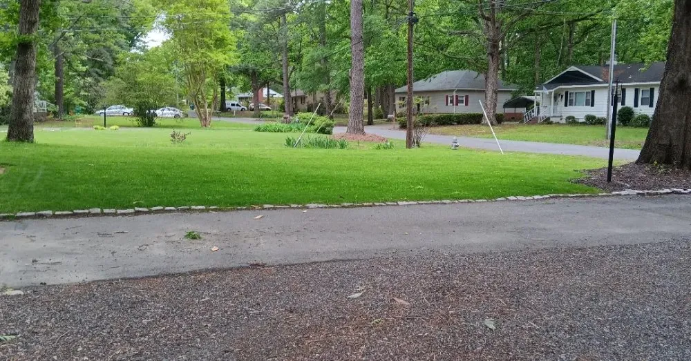 Custom outdoor landscaping for beautiful yards in Kenbridge, VA by Gregory's Lawn Service