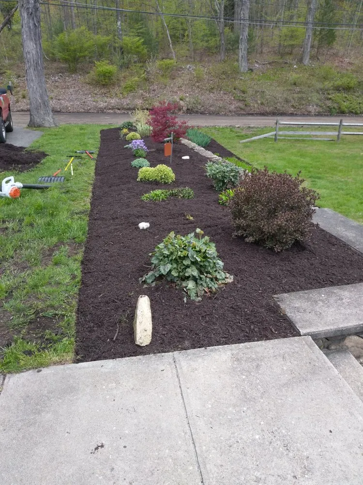 Professional garden landscaping for year-round maintenance in Watertown, CT by Greg's Affordable Lawn Care & Snow Removal