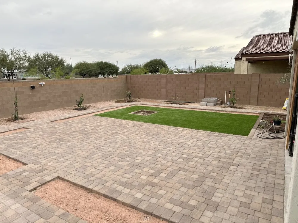 Expert lawn mowing service for residential properties in Florence, AZ by Grey Landscape & More