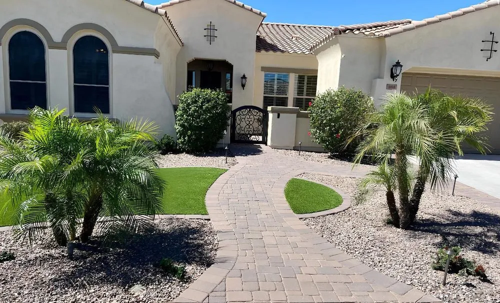 Expert lawn mowing service in Gilbert, AZ by Griffin's Desert Scapes