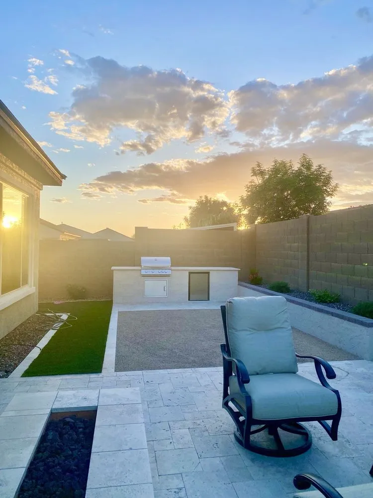 Custom yard cleanup service for outdoor upgrades across Gilbert, AZ - Griffin's Desert Scapes