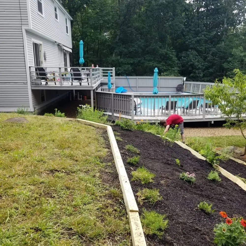 Local landscape installation in Barrington, NH - Griffith Landscapes