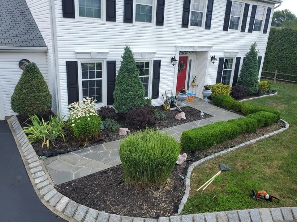 Expert landscape installation for residential properties in Freehold, NJ by Grillon's Landscape and Design