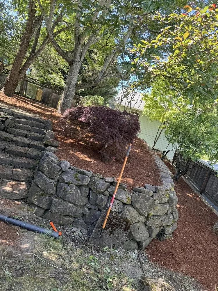 Local lawn mowing service with custom design across Castle Rock, WA - Grimm Yard & Home Repair