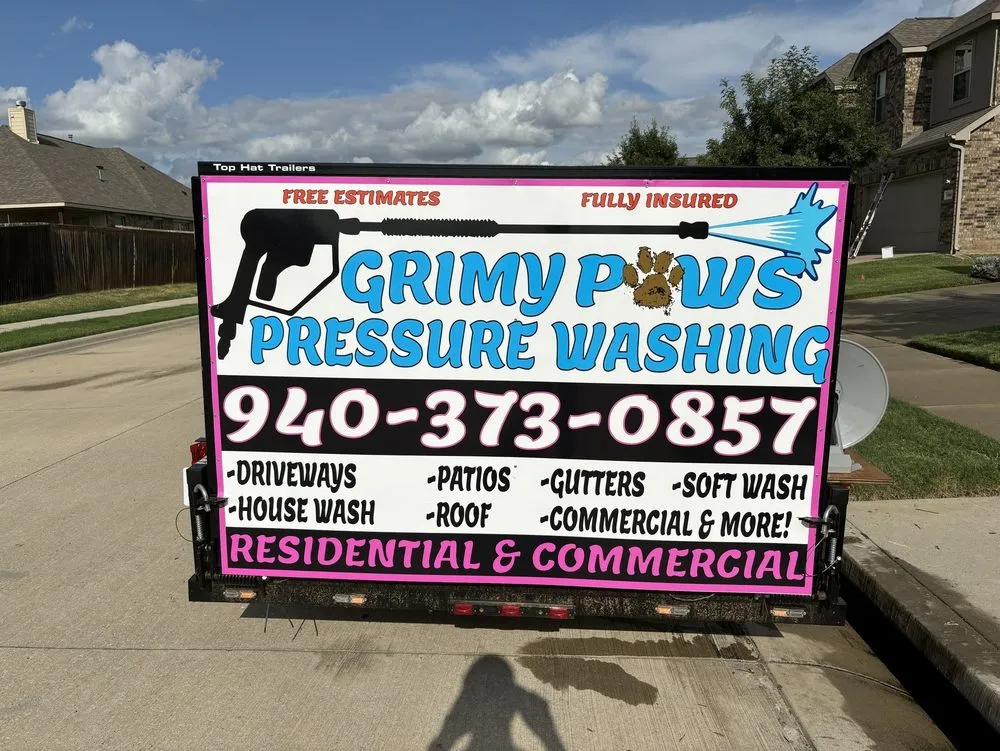 Local yard maintenance for homes across Lake Dallas, TX - Grimy Paws Pressure Washing & Outdoor Services