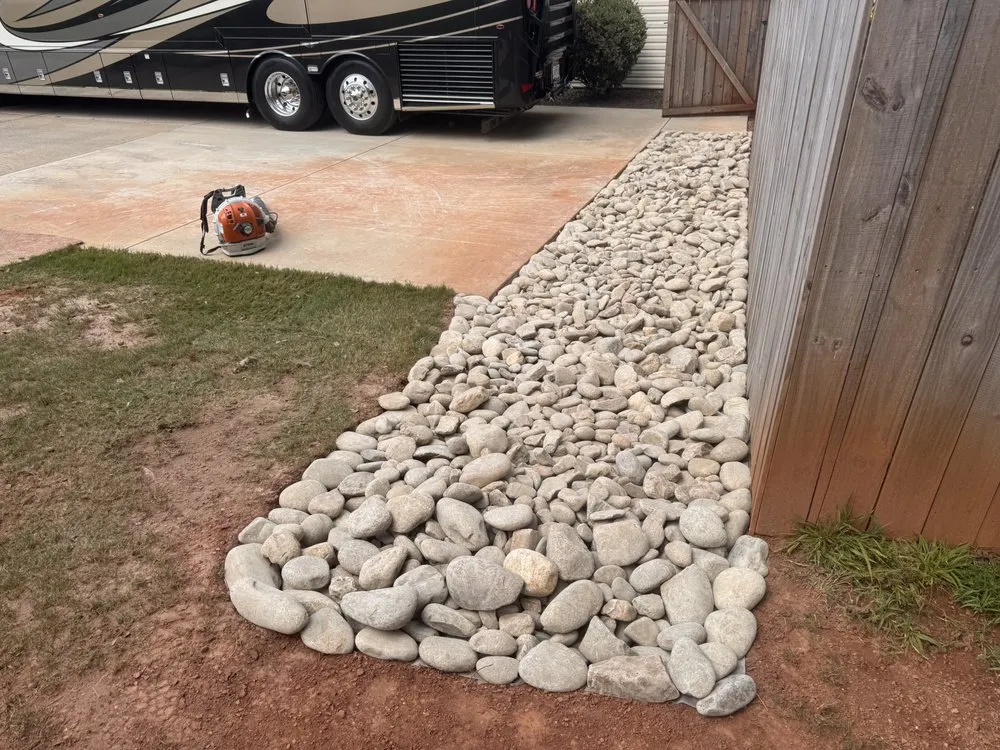 Expert outdoor landscaping in Oakwood, GA by Grind Pro