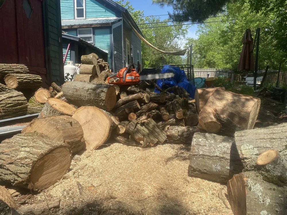 Custom residential landscaping in Fairfax, VT by Grinding Gears