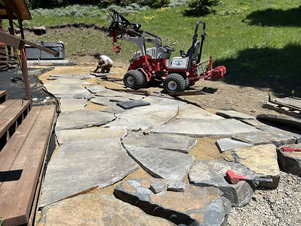 Professional outdoor landscaping for year-round maintenance in Three Forks, MT by GRIT Land Partners