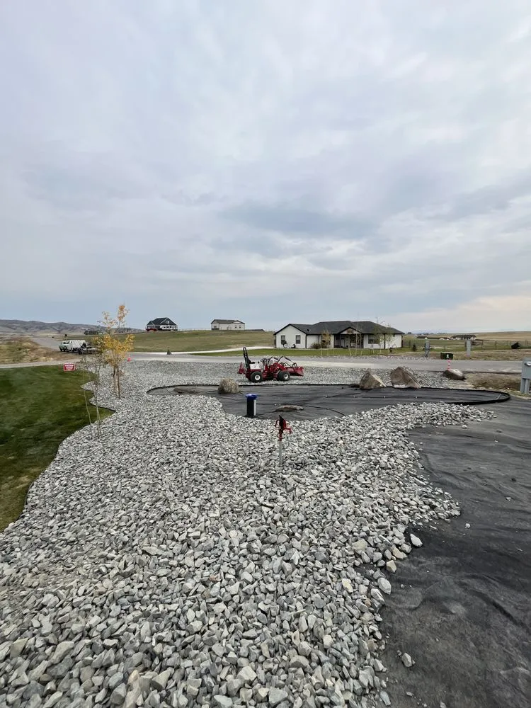 Custom landscape installation in Three Forks, MT - GRIT Land Partners