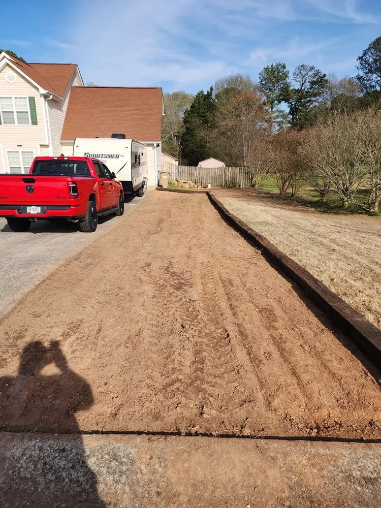 Top-rated outdoor landscaping with custom design in Bishop, GA by Grit N Grind Grading