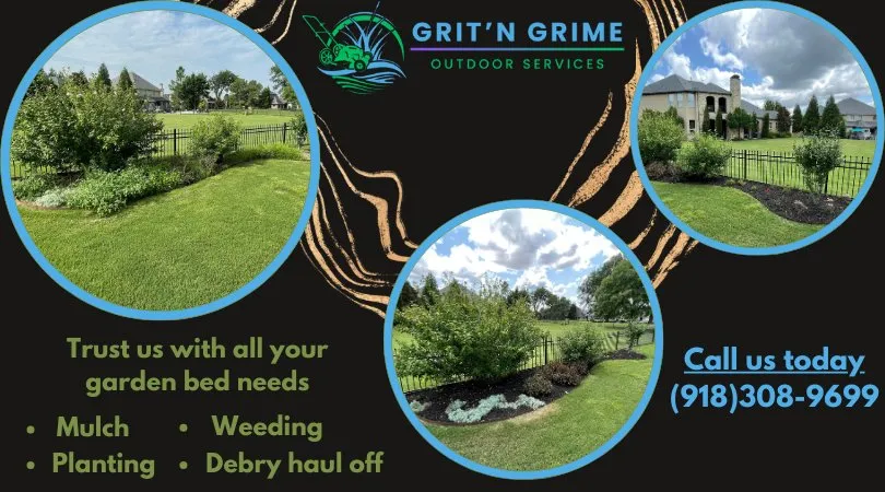Trusted yard cleanup service with custom design in Claremore, OK by Grit'N Grime Outdoor Services