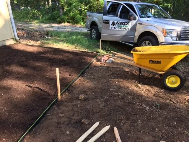 Local landscape installation in Nixa, MO by GRIZ Home & Yard Improvements