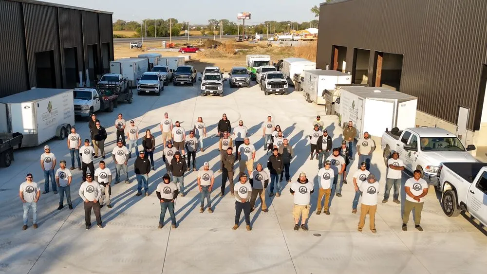 Custom yard cleanup service in Waterloo, NE by Ground Builders