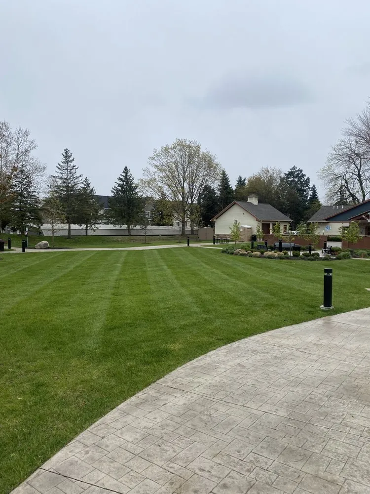 Custom yard cleanup service with custom design in Belleville, MI by Ground Control